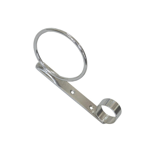 Tong/dryer holder chrome wall mounted