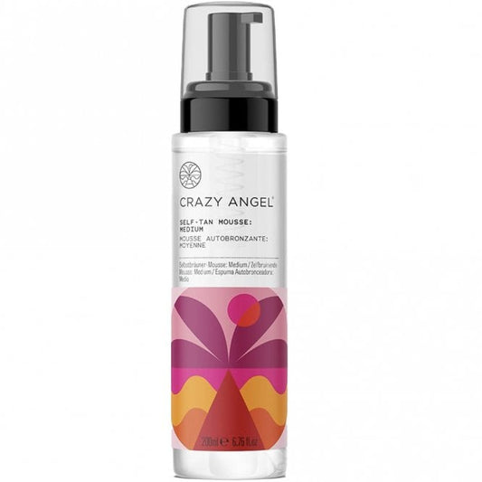 Crazy Angel Self Tan Mousse Med 200ml (clear)